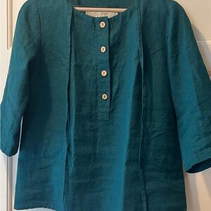 NWOT brand - notPerfectLinen Davos Fitted Shirt size Medium